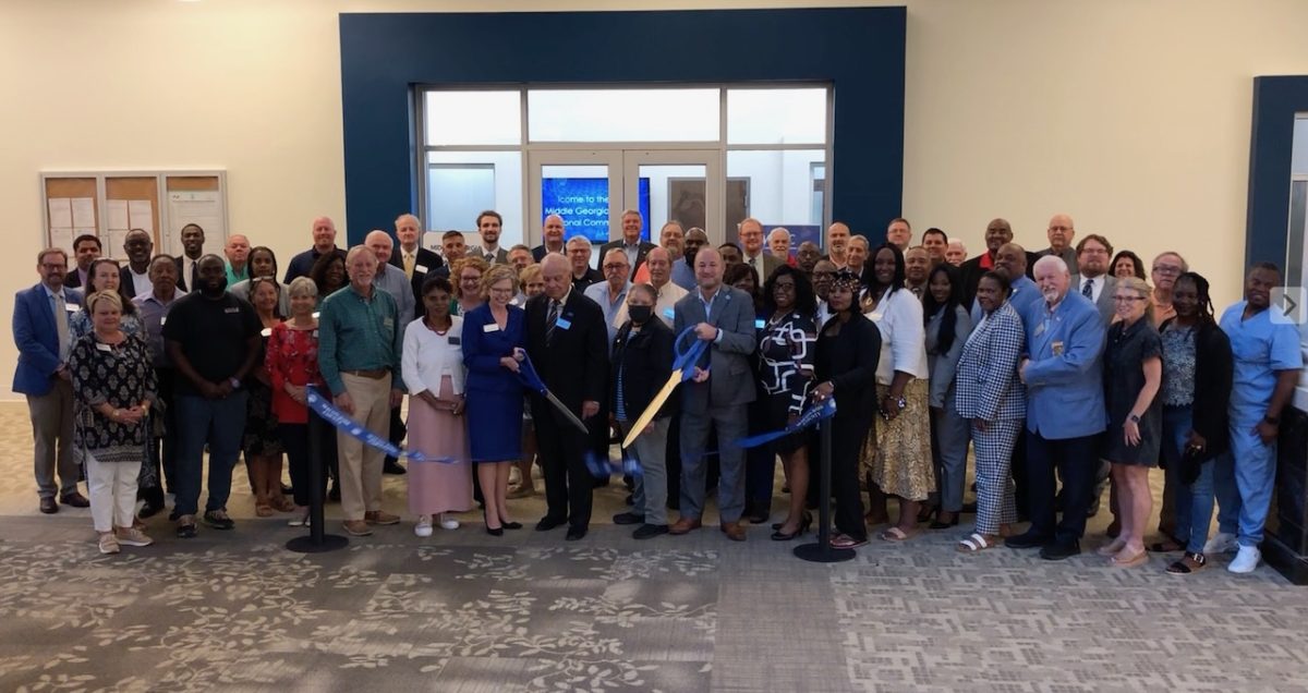 The Middle Georgia Regional Commission cut the ribbon on its new offices at Macon Mall on Sept. 12, but conducted tours during the October annual meeting. 